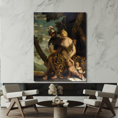 Marte E Venere Paolo Veronese pvr21 quadro stampato su tela