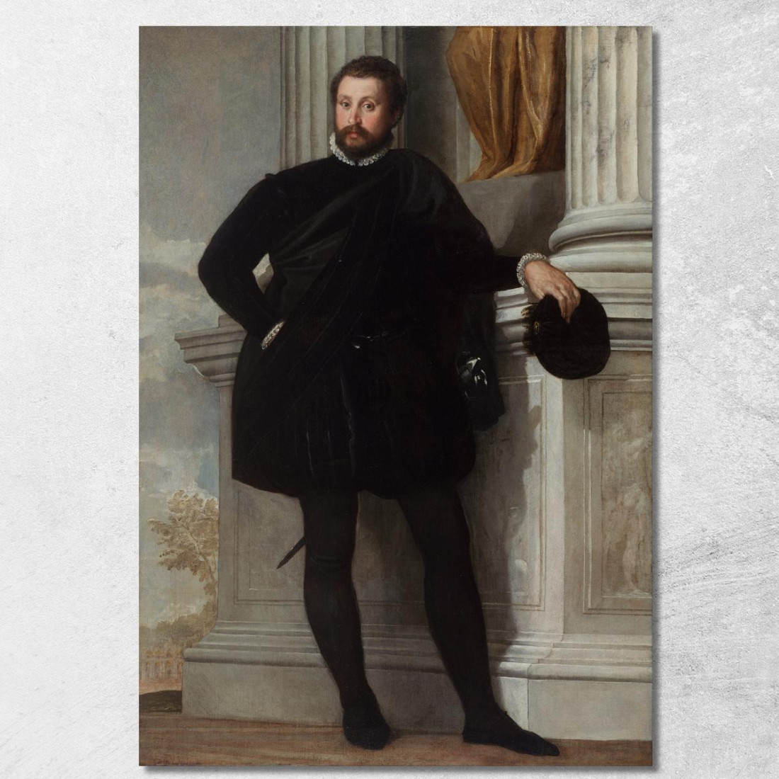 Ritratto Di Un Uomo 2 Paolo Veronese pvr23 quadro stampato su tela Ritratto Di Un Uomo 2 Paolo Veronese pvr23 quadro stampato su tela