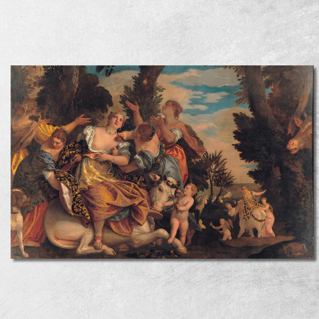 Il Ratto D'Europa Paolo Veronese pvr27 quadro stampato su tela Il Ratto D'Europa Paolo Veronese pvr27 quadro stampato su tela