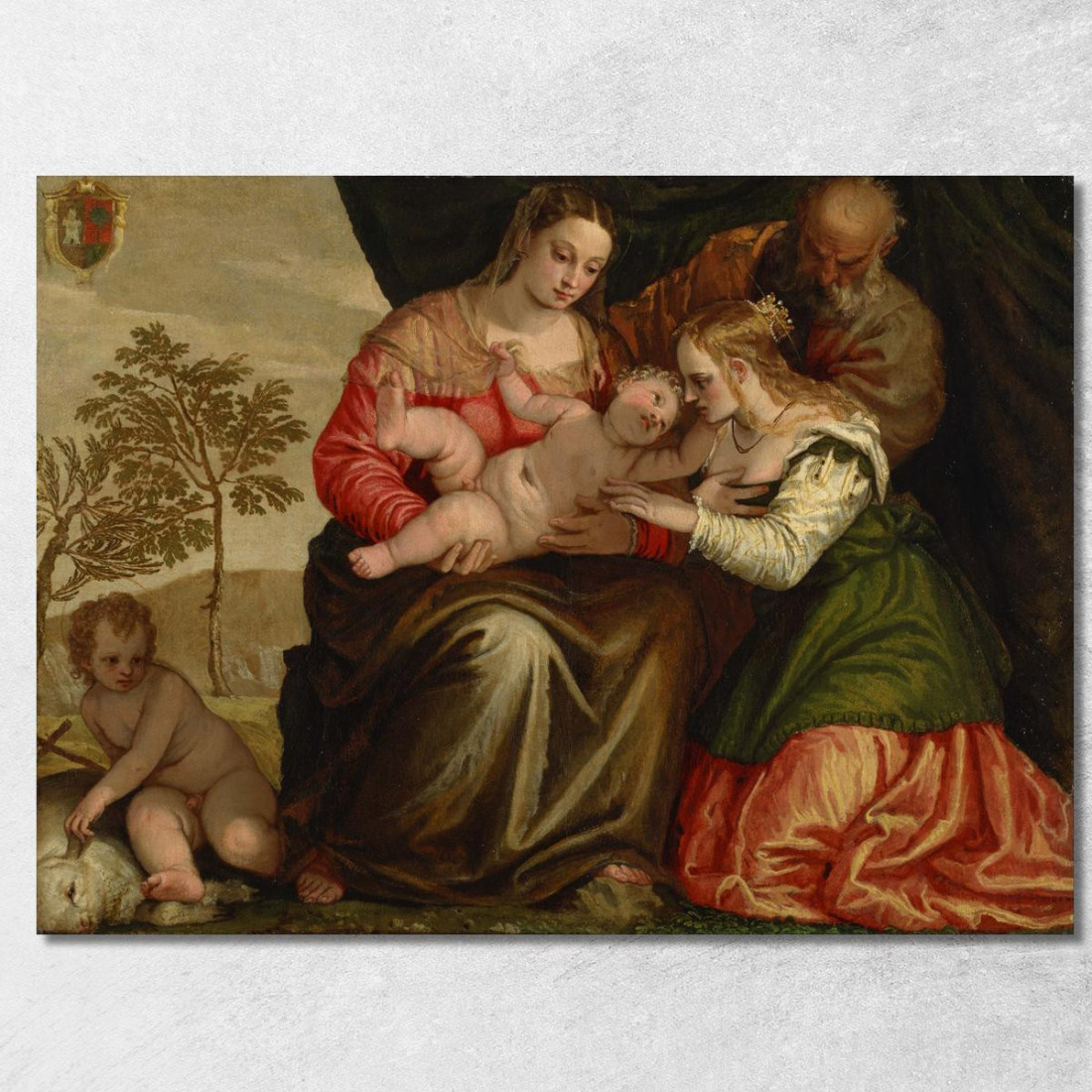 Le Nozze Mistiche Di Santa Caterina Paolo Veronese pvr43 quadro stampato su tela Le Nozze Mistiche Di Santa Caterina Paolo Veronese pvr43 quadro stampato su tela