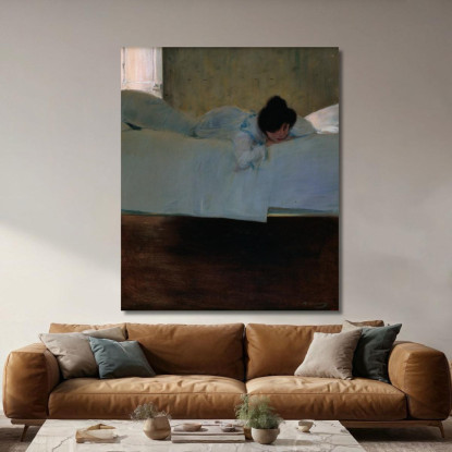 Pigrizia Ramón Casas rcs19 quadro stampato su tela