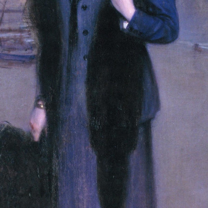 Ritratto Di Dolors Vidal Ramón Casas rcs29 quadro stampato su tela