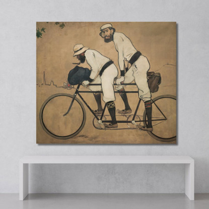 Ramón Casas E Pere Romeu Su Un Tandem Ramón Casas rcs33 quadro stampato su tela