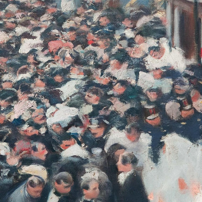 La Processione Del Corpus Christi Che Lascia La Chiesa Di Santa Maria Del Mar Ramón Casas rcs41 quadro stampato su tela