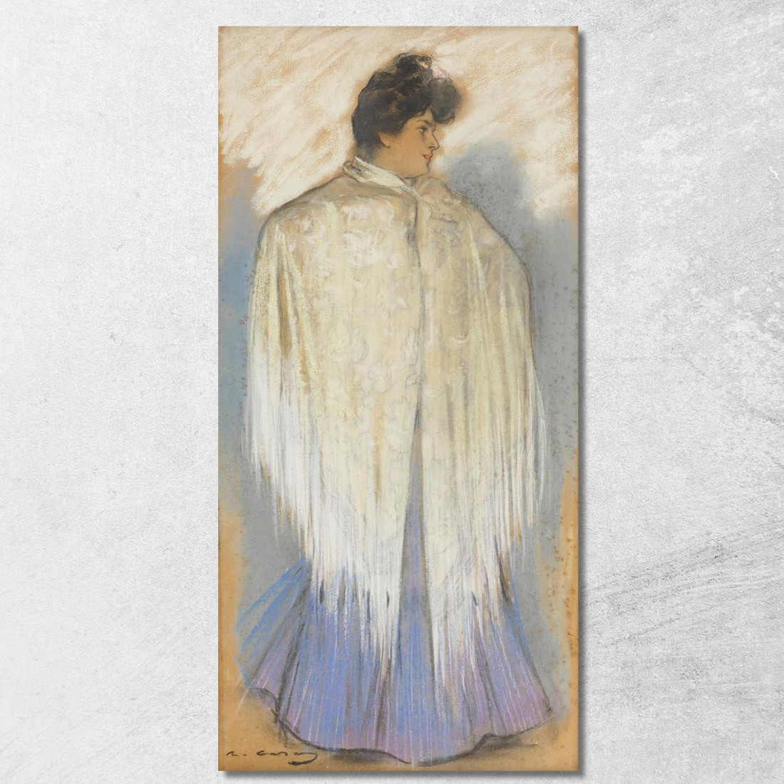 La Ballerina Di Flamenco Ramón Casas rcs42 quadro stampato su tela La Ballerina Di Flamenco Ramón Casas rcs42 quadro stampato su tela