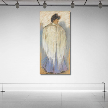 La Ballerina Di Flamenco Ramón Casas rcs42 quadro stampato su tela