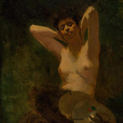 Fauno Thomas Wilmer Dewing twd4 quadro stampato su tela