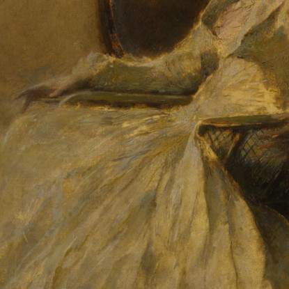 Donna In Bianco N. 1 Thomas Wilmer Dewing twd12 quadro stampato su tela