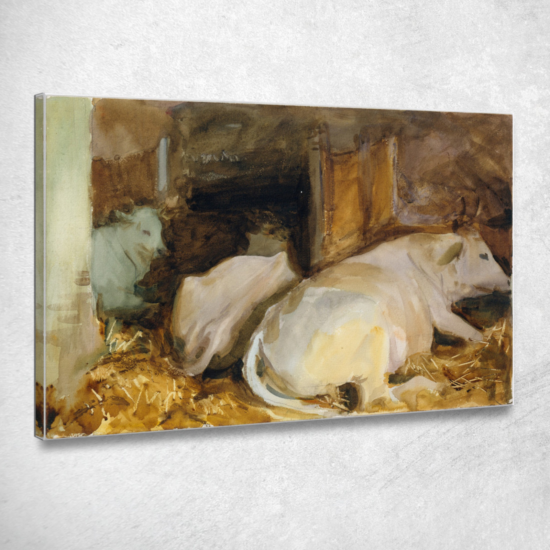 Tre Buoi John Singer Sargent jss333 quadro stampato su tela Tre Buoi John Singer Sargent jss333 quadro stampato su tela