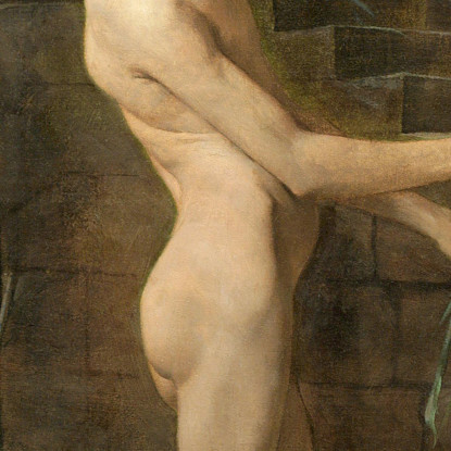 La Schiava Dello Stregone Thomas Wilmer Dewing twd33 quadro stampato su tela