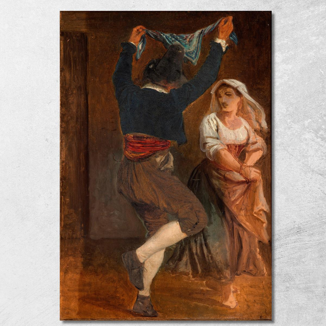 Italiano Danzante Wilhelm Marstrand wmr15 quadro stampato su tela Italiano Danzante Wilhelm Marstrand wmr15 quadro stampato su tela