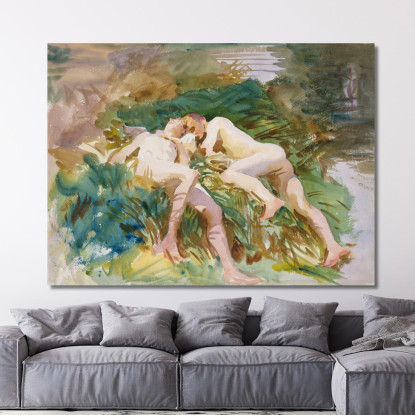 Tommy Fa Il Bagno 2 John Singer Sargent jss337 quadro stampato su tela