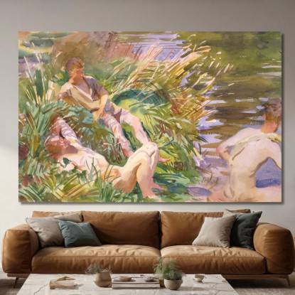I Tommies Fanno Il Bagno John Singer Sargent jss338 quadro stampato su tela