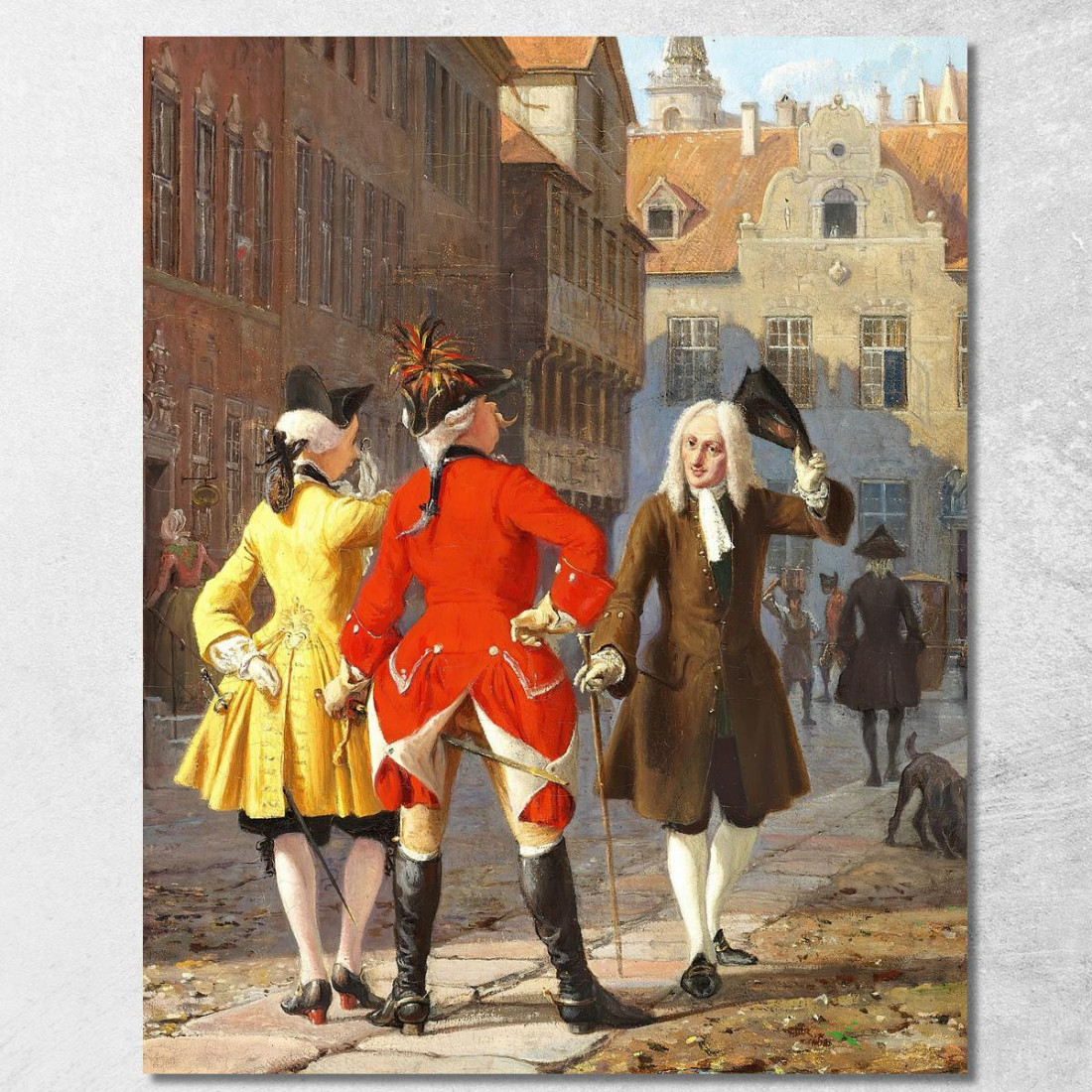 Jacob Von Thyboe E Jean De France Wilhelm Marstrand wmr34 quadro stampato su tela Jacob Von Thyboe E Jean De France Wilhelm Marstrand wmr34 quadro stampato su tela