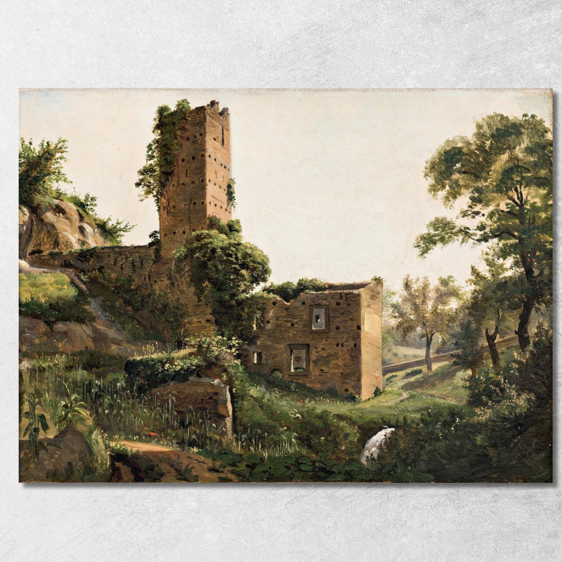 Paesaggio Con Rovine Wilhelm Marstrand wmr38 quadro stampato su tela Paesaggio Con Rovine Wilhelm Marstrand wmr38 quadro stampato su tela