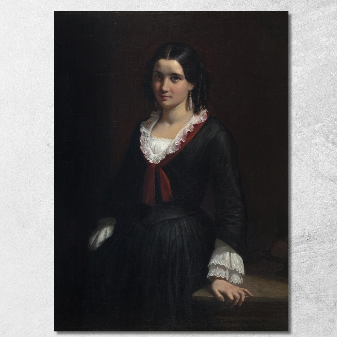 Ritratto Di Miss Vilhelmine "Ville" Hage Poi Signora Heise Wilhelm Marstrand wmr49 quadro stampato su tela Ritratto Di Miss Vilhelmine "Ville" Hage Poi Signora Heise Wilhelm Marstrand wmr49 quadro stampato su tela