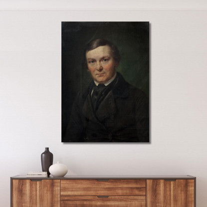 L'Architetto Gottlieb Bindesbøll Wilhelm Marstrand wmr64 quadro stampato su tela