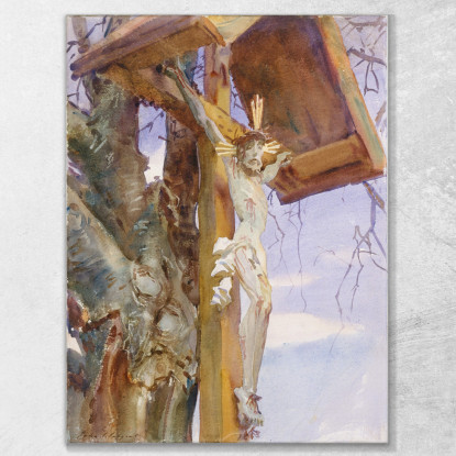 Crocifisso Tirolese John Singer Sargent jss348 quadro stampato su tela