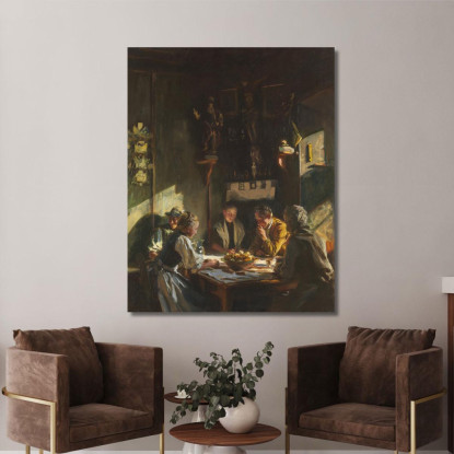 Interno Tirolese John Singer Sargent jss349 quadro stampato su tela