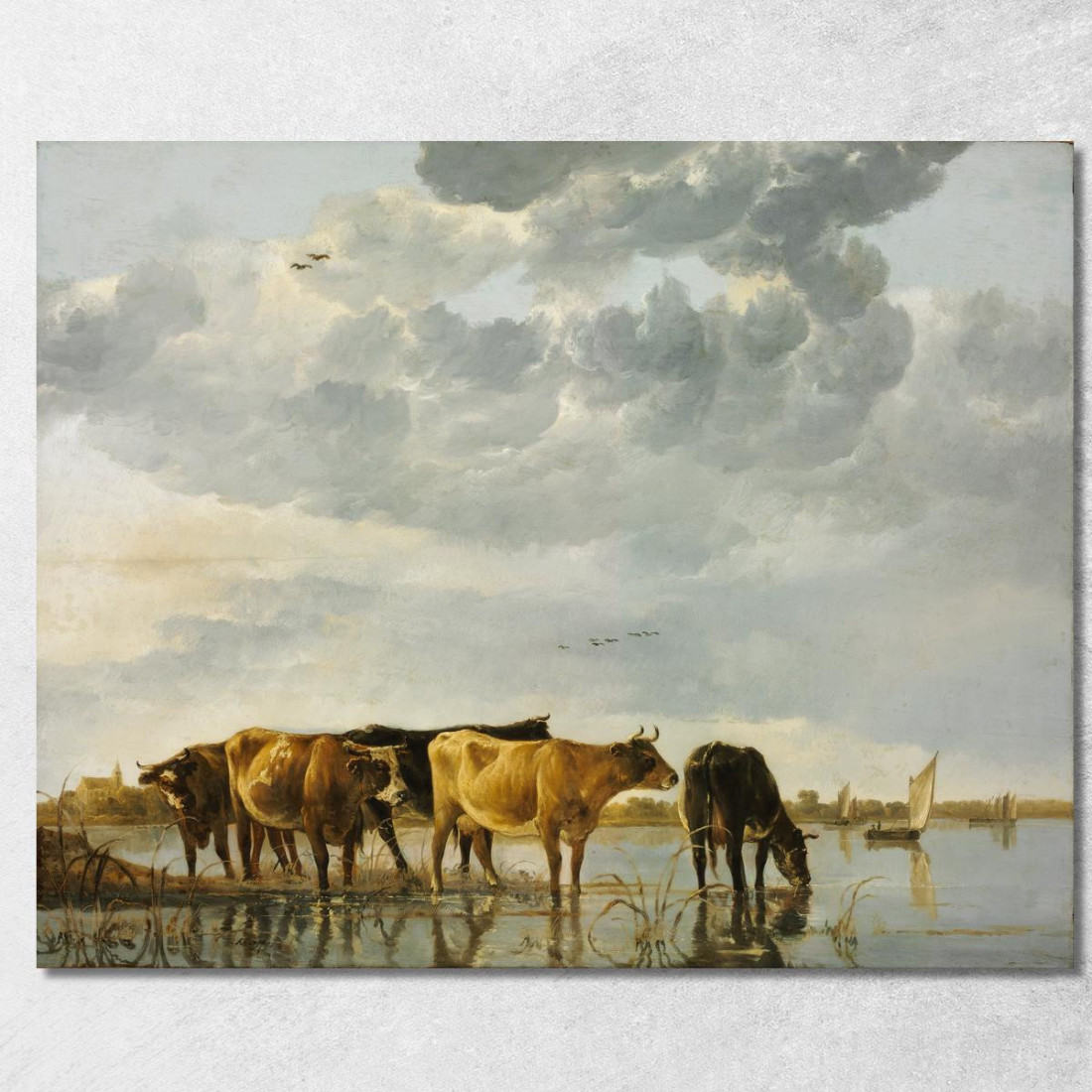 Mucche In Un Fiume Aelbert Cuyp acu13 quadro stampato su tela Mucche In Un Fiume Aelbert Cuyp acu13 quadro stampato su tela