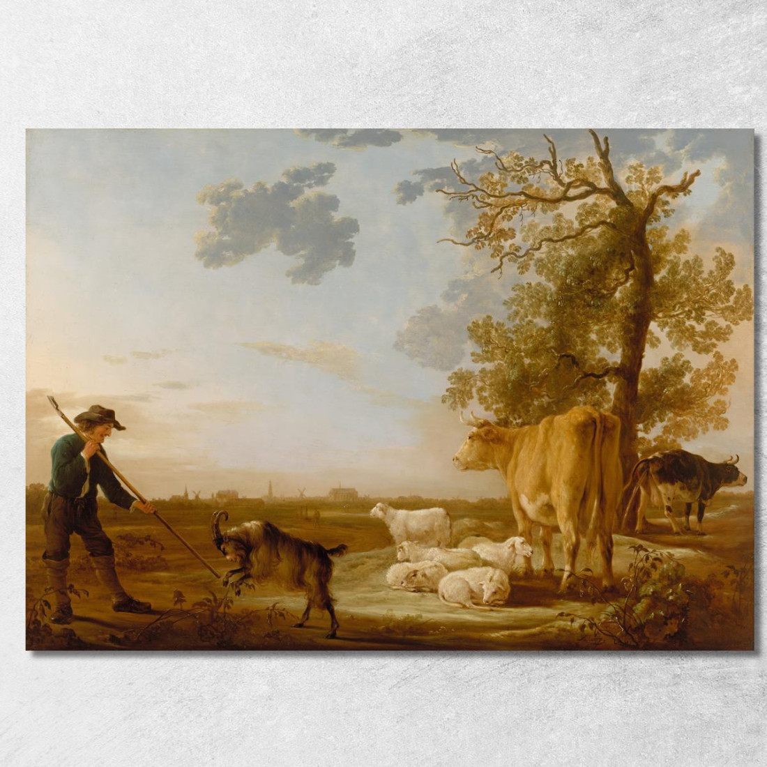 Paesaggio Con Bestiame Aelbert Cuyp acu20 quadro stampato su tela Paesaggio Con Bestiame Aelbert Cuyp acu20 quadro stampato su tela