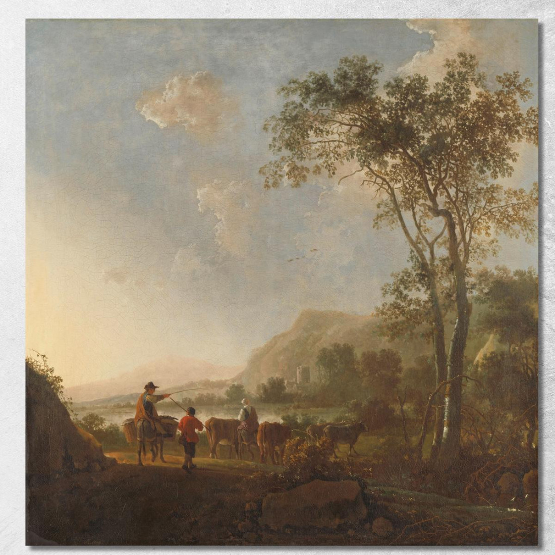 Paesaggio Con Mandriani E Bestiame Aelbert Cuyp acu22 quadro stampato su tela Paesaggio Con Mandriani E Bestiame Aelbert Cuyp acu22 quadro stampato su tela