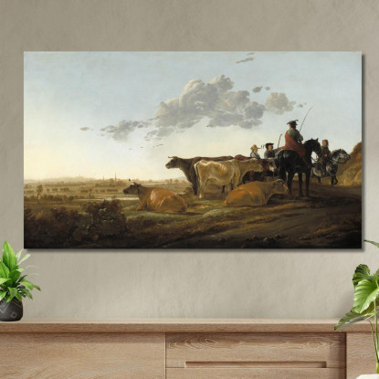 Paesaggio Con Mandriani Aelbert Cuyp acu23 quadro stampato su tela