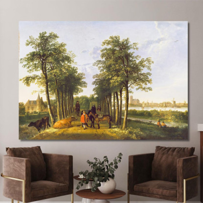 Il Viale A Meerdervoort Aelbert Cuyp acu45 quadro stampato su tela