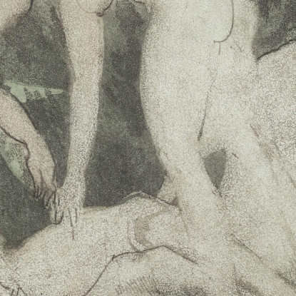 Contro Il Verde Arthur Bowen Davies abd4 quadro stampato su tela