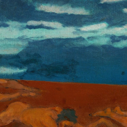 Orlo Della Gola Della Terra Arthur Bowen Davies abd21 quadro stampato su tela
