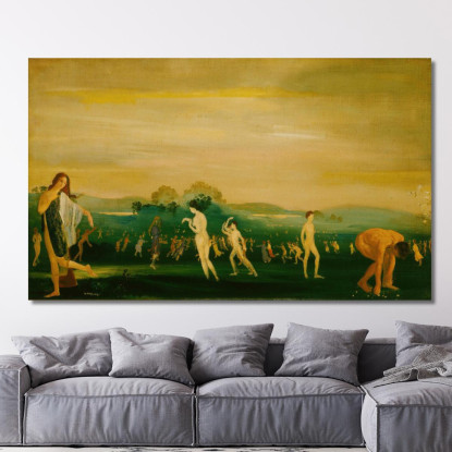 Campi Elisi Arthur Bowen Davies abd23 quadro stampato su tela