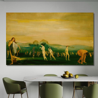 Campi Elisi Arthur Bowen Davies abd23 quadro stampato su tela