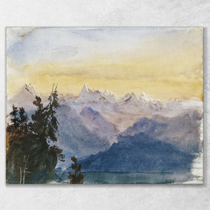Vista Dal Monte Pilato John Singer Sargent jss363 quadro stampato su tela