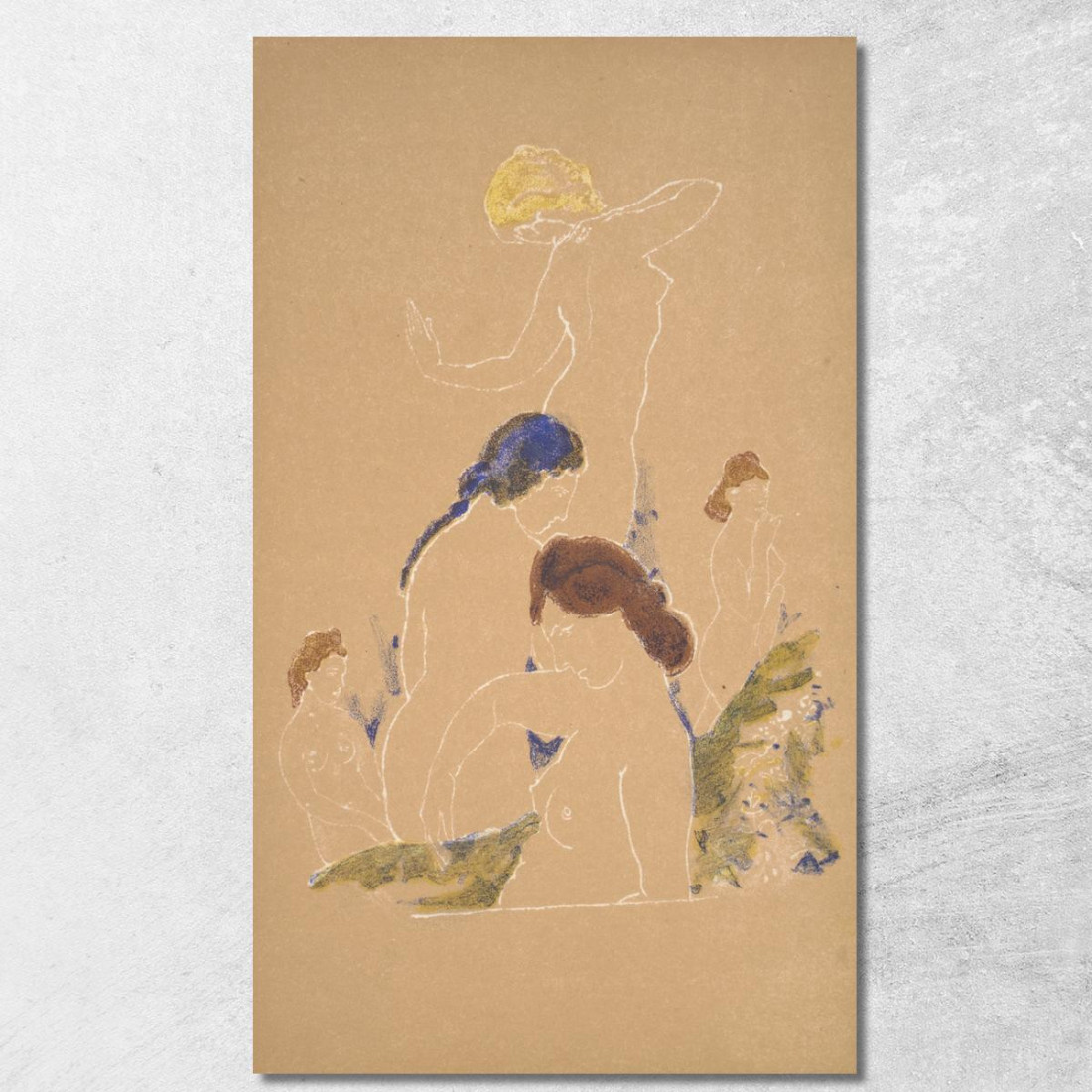 Crescita Di Primavera Arthur Bowen Davies abd29 quadro stampato su tela Crescita Di Primavera Arthur Bowen Davies abd29 quadro stampato su tela