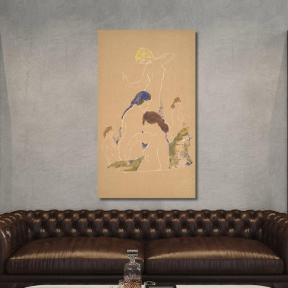 Crescita Di Primavera Arthur Bowen Davies abd29 quadro stampato su tela