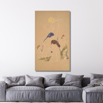 Crescita Di Primavera Arthur Bowen Davies abd29 quadro stampato su tela
