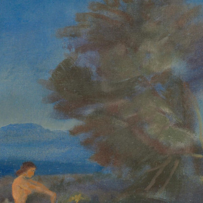 Ermes E Il Piccolo Dioniso Arthur Bowen Davies abd31 quadro stampato su tela