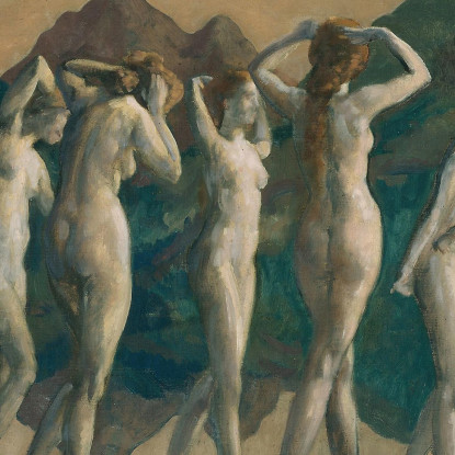 Maya Specchio Di Illusioni Arthur Bowen Davies abd37 quadro stampato su tela