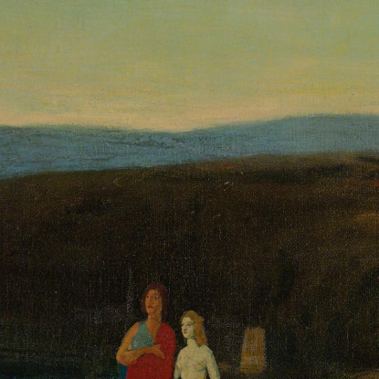 Sera Di Mezza Estate Arthur Bowen Davies abd38 quadro stampato su tela