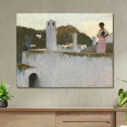 Veduta Di Capri John Singer Sargent jss365 quadro stampato su tela