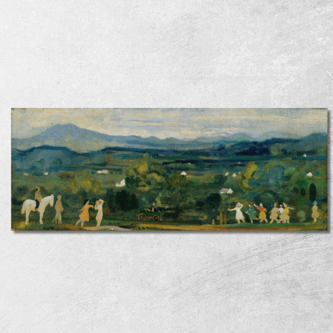 La Nascita Del Verde Arthur Bowen Davies abd53 quadro stampato su tela La Nascita Del Verde Arthur Bowen Davies abd53 quadro stampato su tela