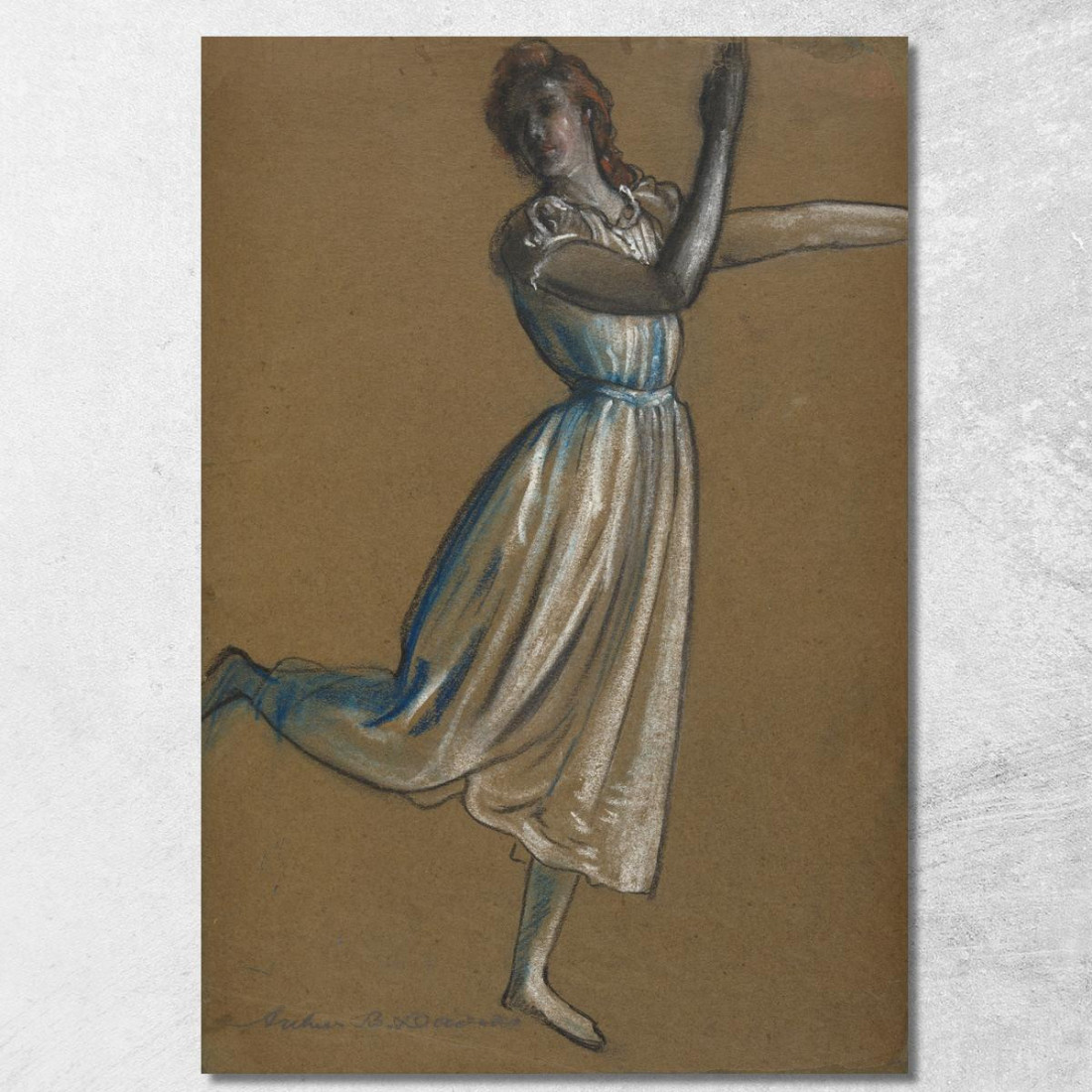 Donna Che Danza Arthur Bowen Davies abd67 quadro stampato su tela Donna Che Danza Arthur Bowen Davies abd67 quadro stampato su tela