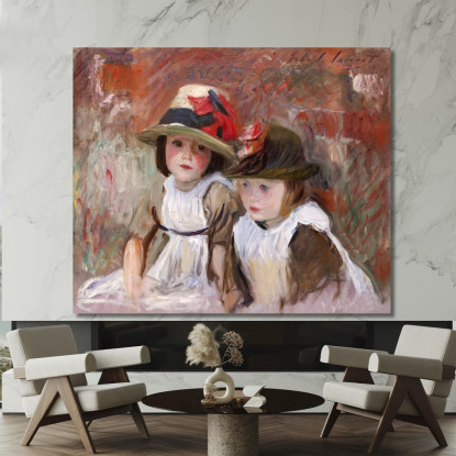 I Bambini Del Villaggio John Singer Sargent jss368 quadro stampato su tela