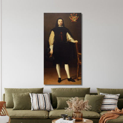 Ritratto Di Don Diego Félix De Esquivel Y Aldama Bartolomé Estebán Murillo bem15 quadro stampato su tela