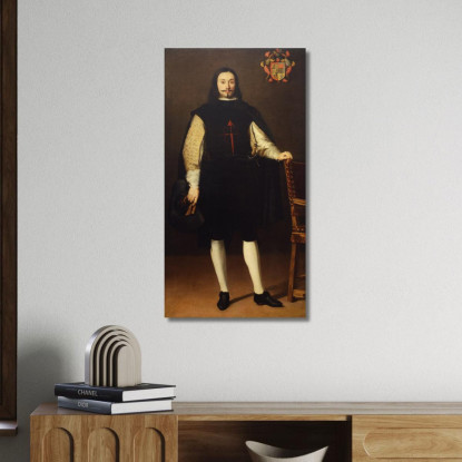 Ritratto Di Don Diego Félix De Esquivel Y Aldama Bartolomé Estebán Murillo bem15 quadro stampato su tela