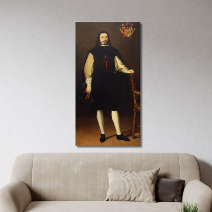 Ritratto Di Don Diego Félix De Esquivel Y Aldama Bartolomé Estebán Murillo bem15 quadro stampato su tela