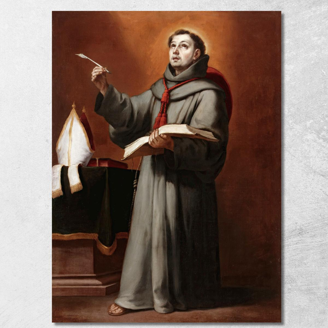San Bonaventura Bartolomé Estebán Murillo bem16 quadro stampato su tela San Bonaventura Bartolomé Estebán Murillo bem16 quadro stampato su tela