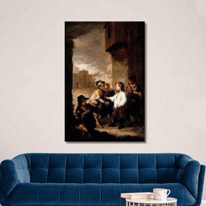 San Tommaso Di Villanova Che Distribuisce I Suoi Vestiti Ai Ragazzi Mendicanti Bartolomé Estebán Murillo bem23 quadro stampato