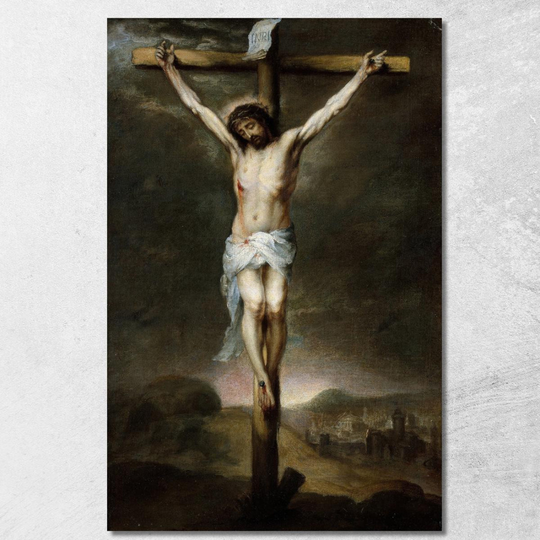 La Crocifissione Bartolomé Estebán Murillo bem28 quadro stampato su tela La Crocifissione Bartolomé Estebán Murillo bem28 quadro stampato su tela
