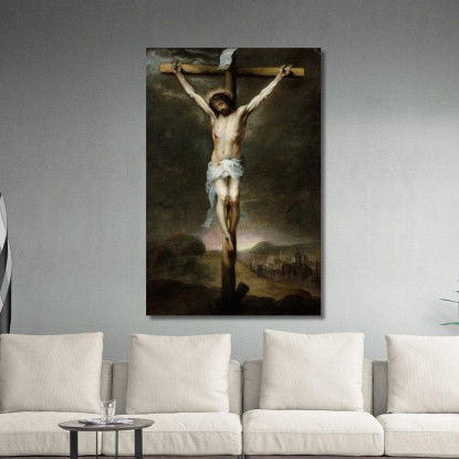 La Crocifissione Bartolomé Estebán Murillo bem28 quadro stampato su tela
